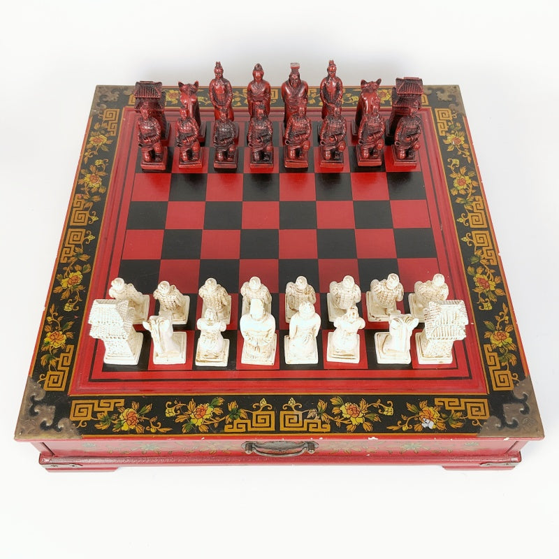 Vintage Terracotta Army Chess Set