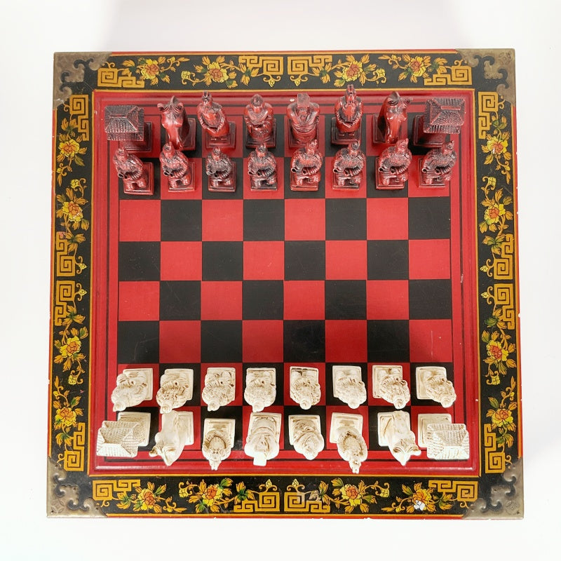 Vintage Terracotta Army Chess Set