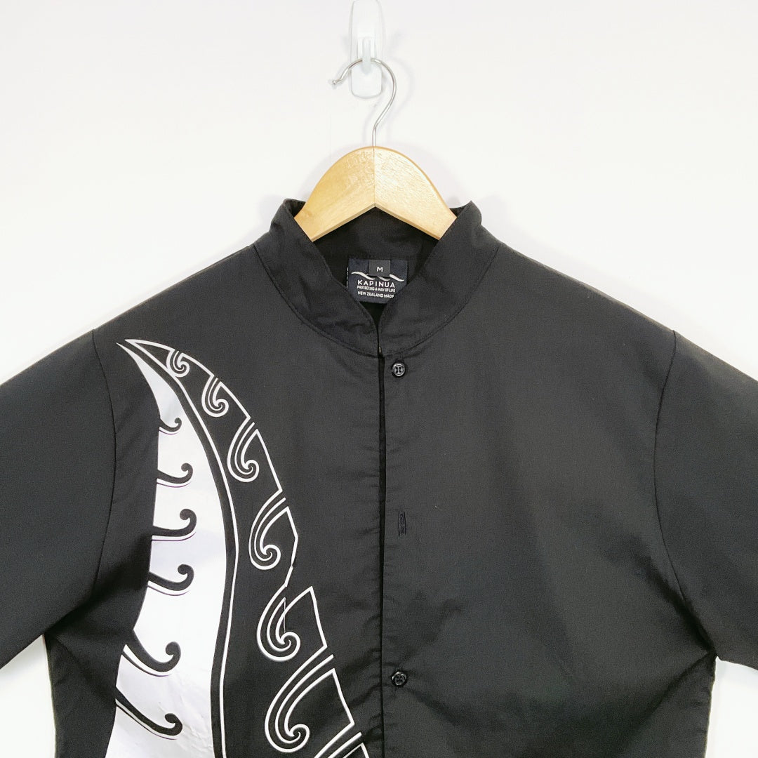 Kapinua - Button Up Team NZ Silver Fern Shirt