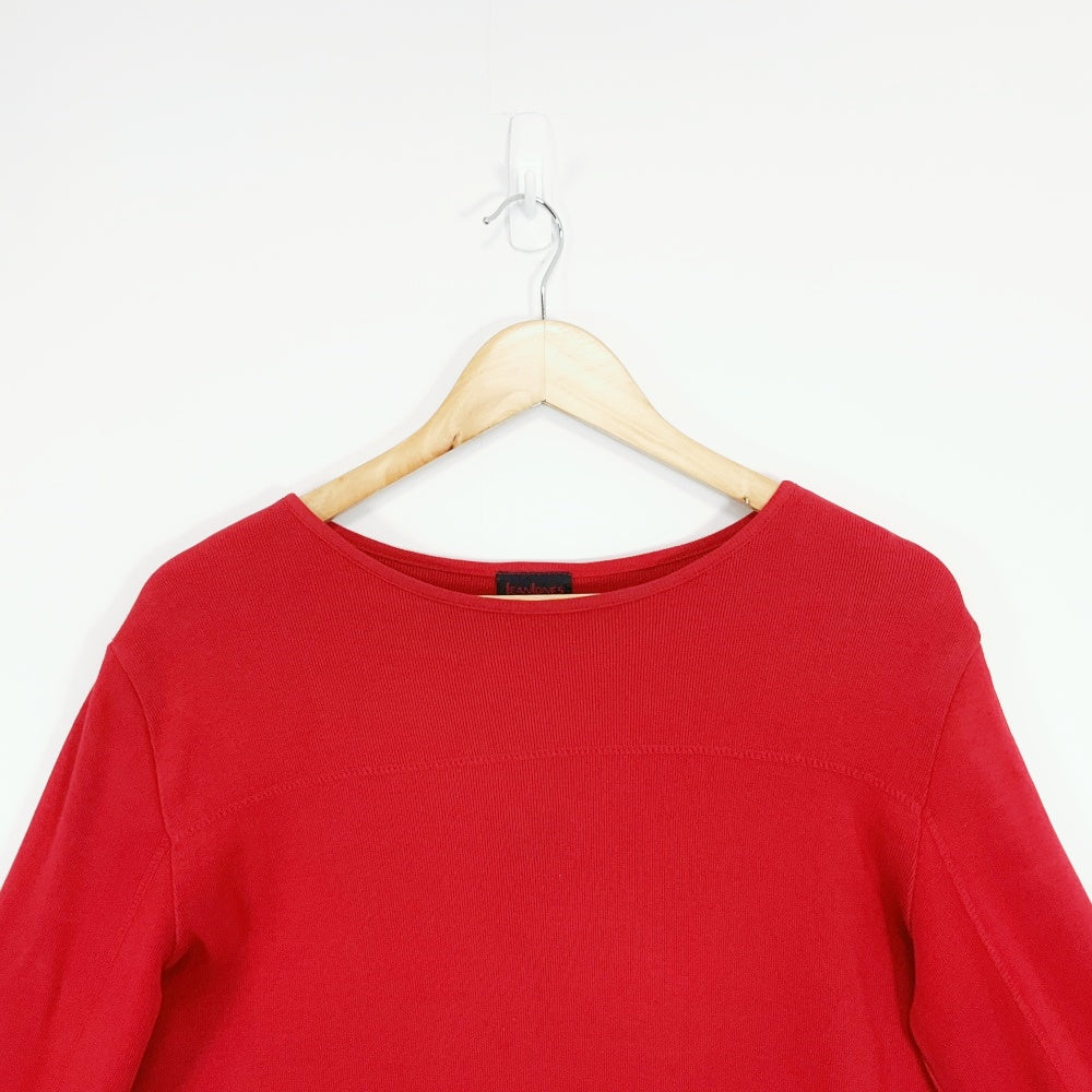Jean Jones - Red 3/4 Long Sleeve Shirt