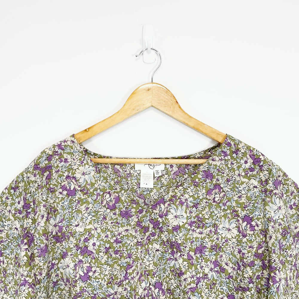 MG - Floral Relaxed Fit Polyester Top