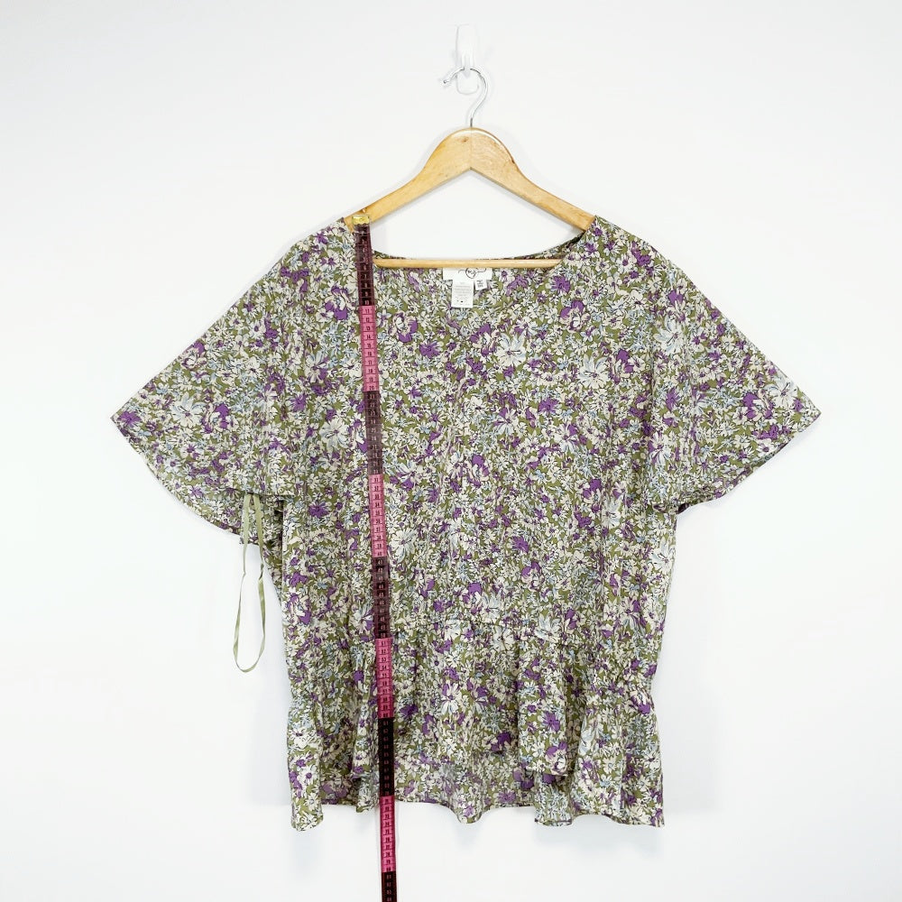 MG - Floral Relaxed Fit Polyester Top