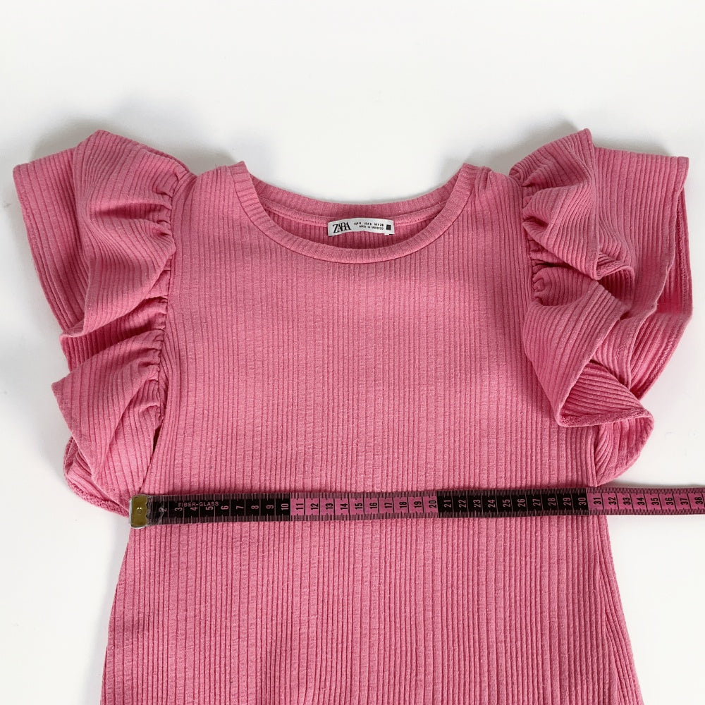 strapless open back dress Zara Tie Dye Ribbed Dress 11-12 Rainbow – Sailor Jack Consignment main image 0