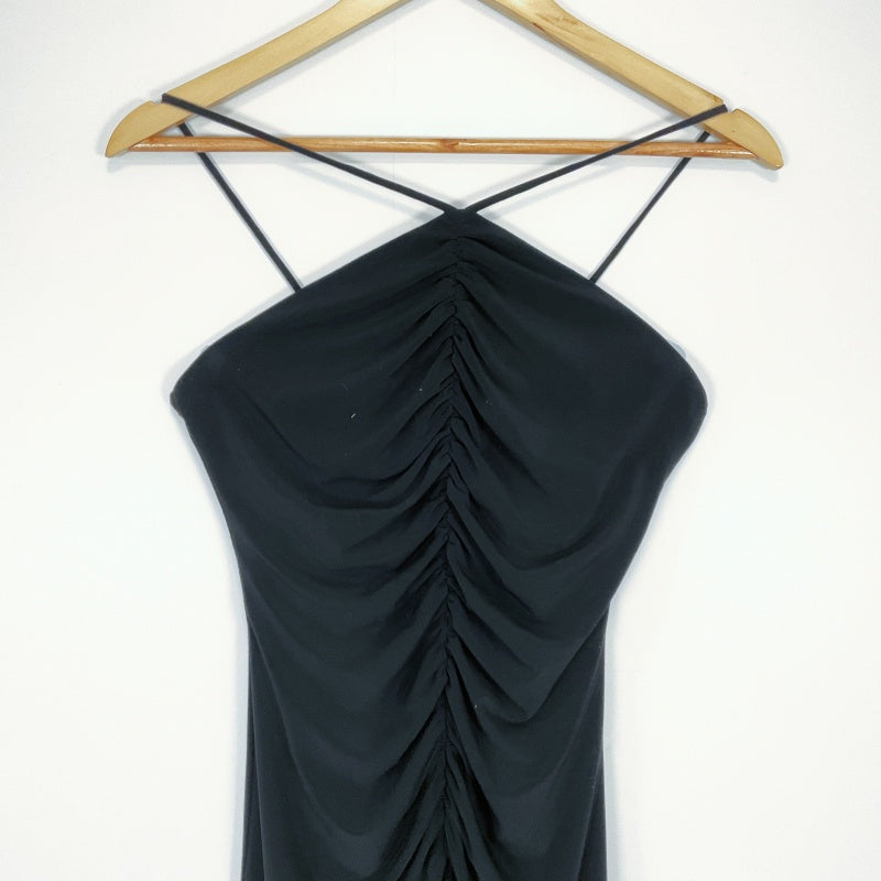 Purple Patch Australia - Black Dress with Gathered Front