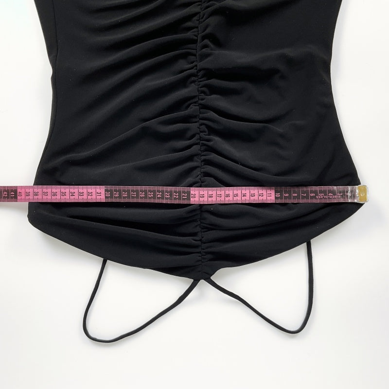 Purple Patch Australia - Black Dress with Gathered Front