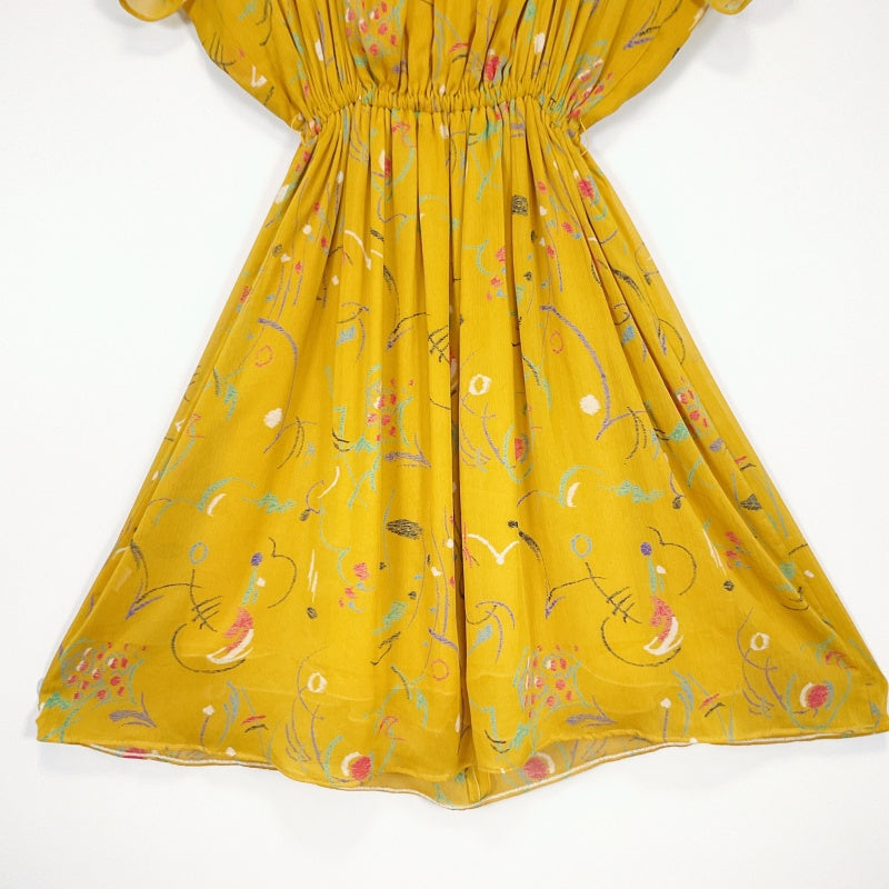 Smoove Reworked Vintage - Vintage Dress in Yellow Mustard