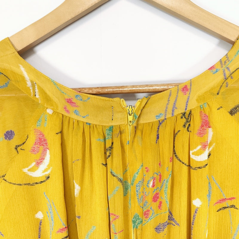 Smoove Reworked Vintage - Vintage Dress in Yellow Mustard