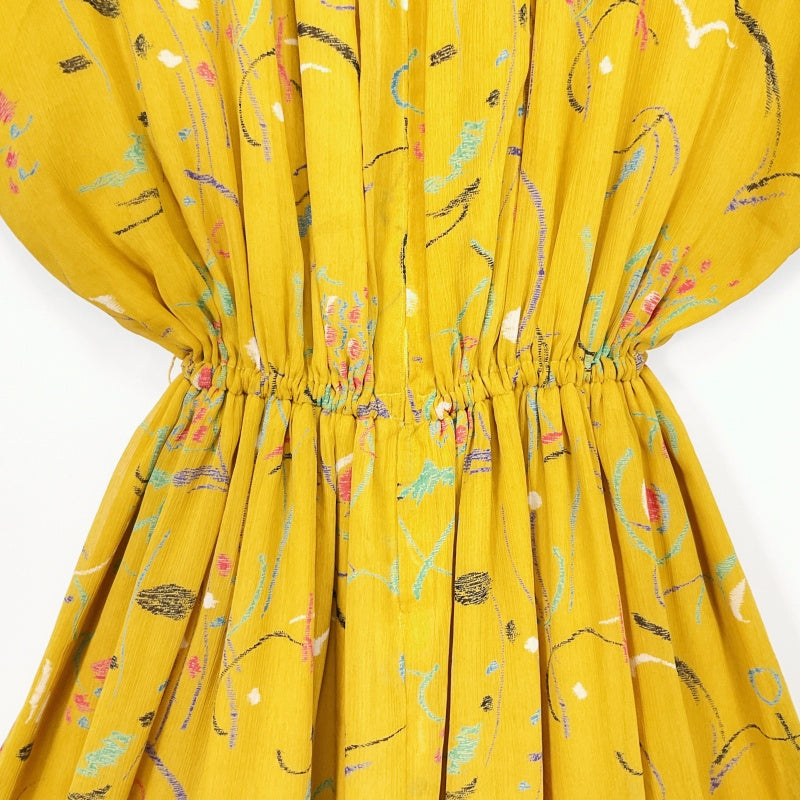 Smoove Reworked Vintage - Vintage Dress in Yellow Mustard