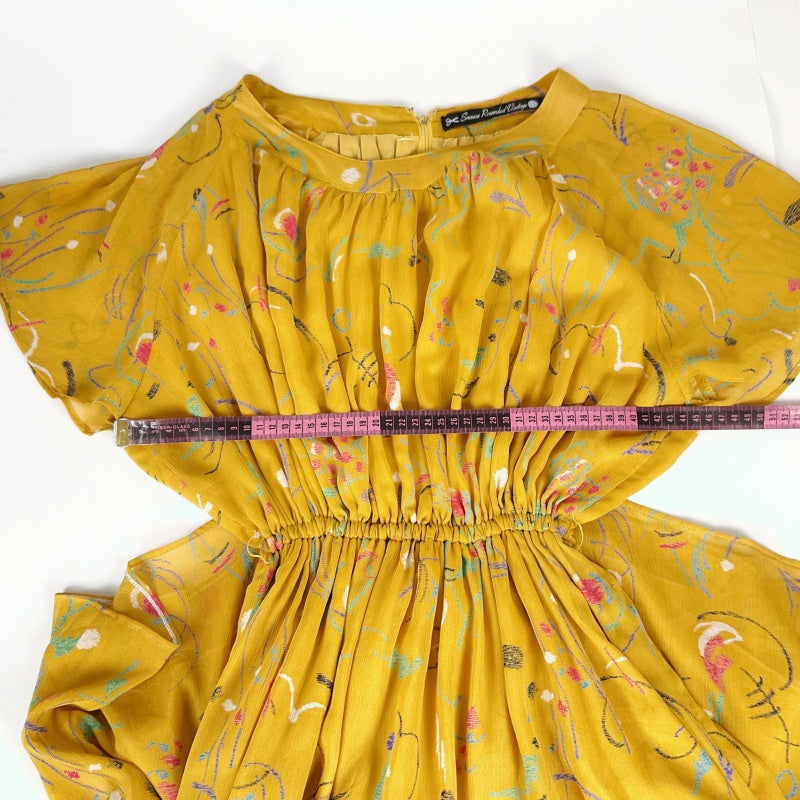Smoove Reworked Vintage - Vintage Dress in Yellow Mustard