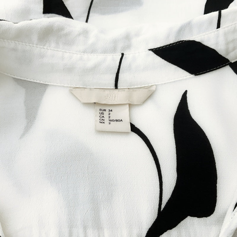 H&M - Long Sleeve Dress in White