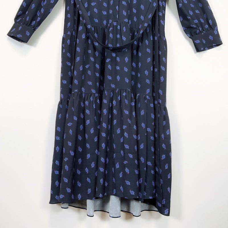 Jucy Judy - Long Sleeve Dress in Navy Blue