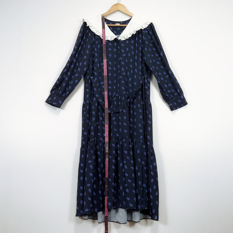 Jucy Judy - Long Sleeve Dress in Navy Blue