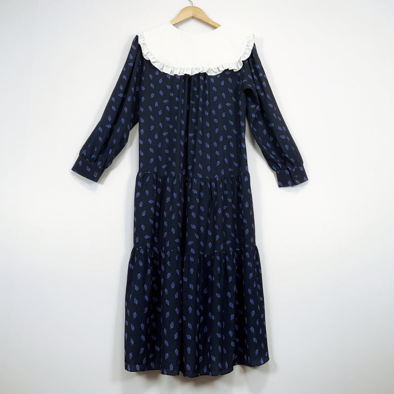 Jucy Judy - Long Sleeve Dress in Navy Blue