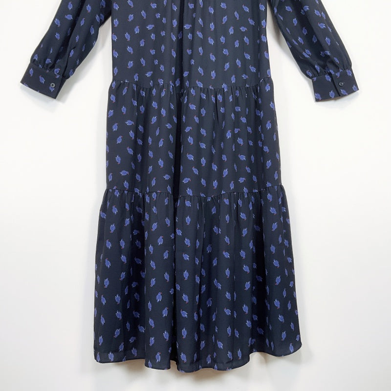 Jucy Judy - Long Sleeve Dress in Navy Blue