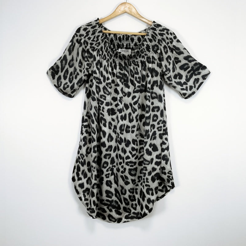 FEDERATION - Short Sleeve Petal Dress