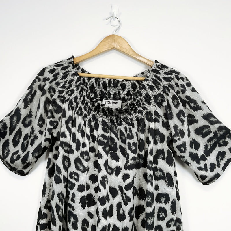 FEDERATION - Short Sleeve Petal Dress