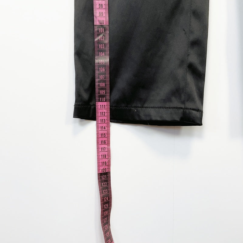Yvonne Bennetti-Black Satin Finish Straight Leg Dress Pants