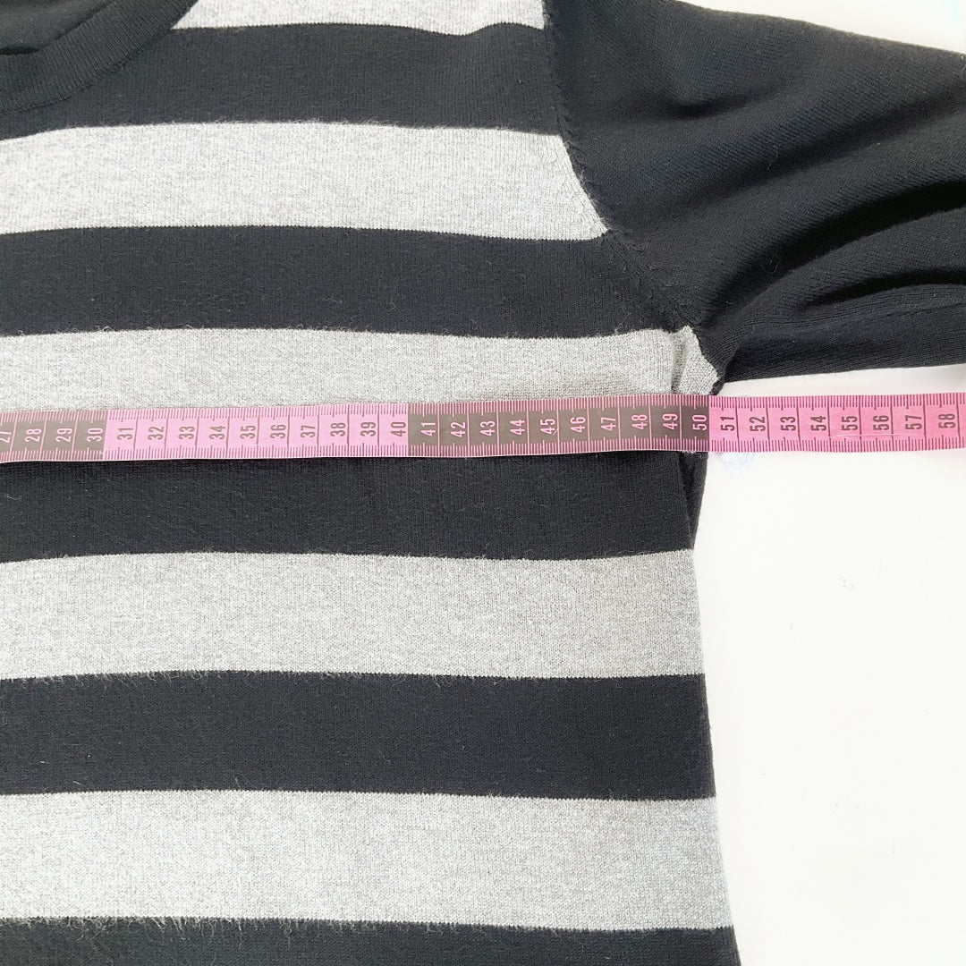 Signify - Striped Patchwork Knit Top