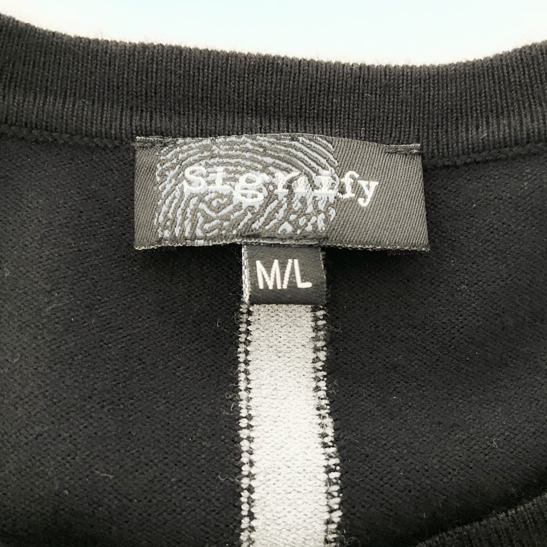 Signify - Striped Patchwork Knit Top