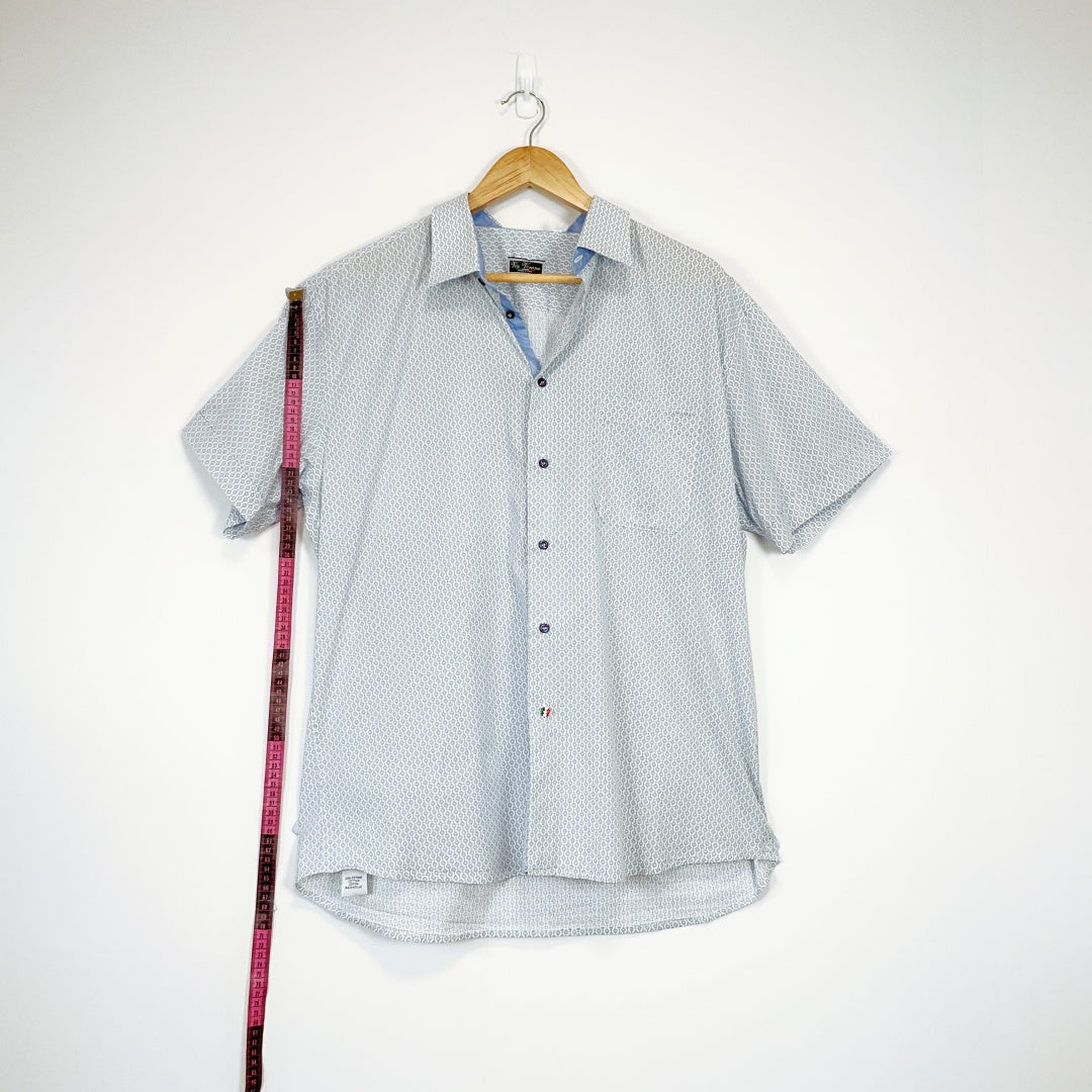 Via Verona - Printed Cotton Short Sleeve Shirt