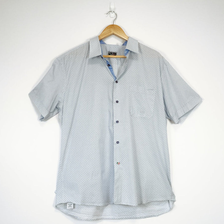 Via Verona - Printed Cotton Short Sleeve Shirt