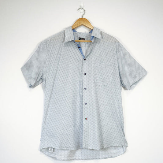 Via Verona - Printed Cotton Short Sleeve Shirt