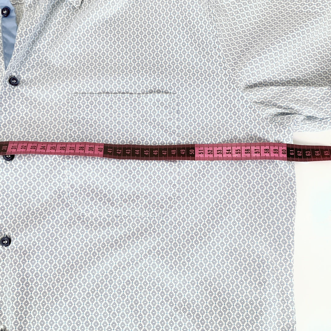 Via Verona - Printed Cotton Short Sleeve Shirt