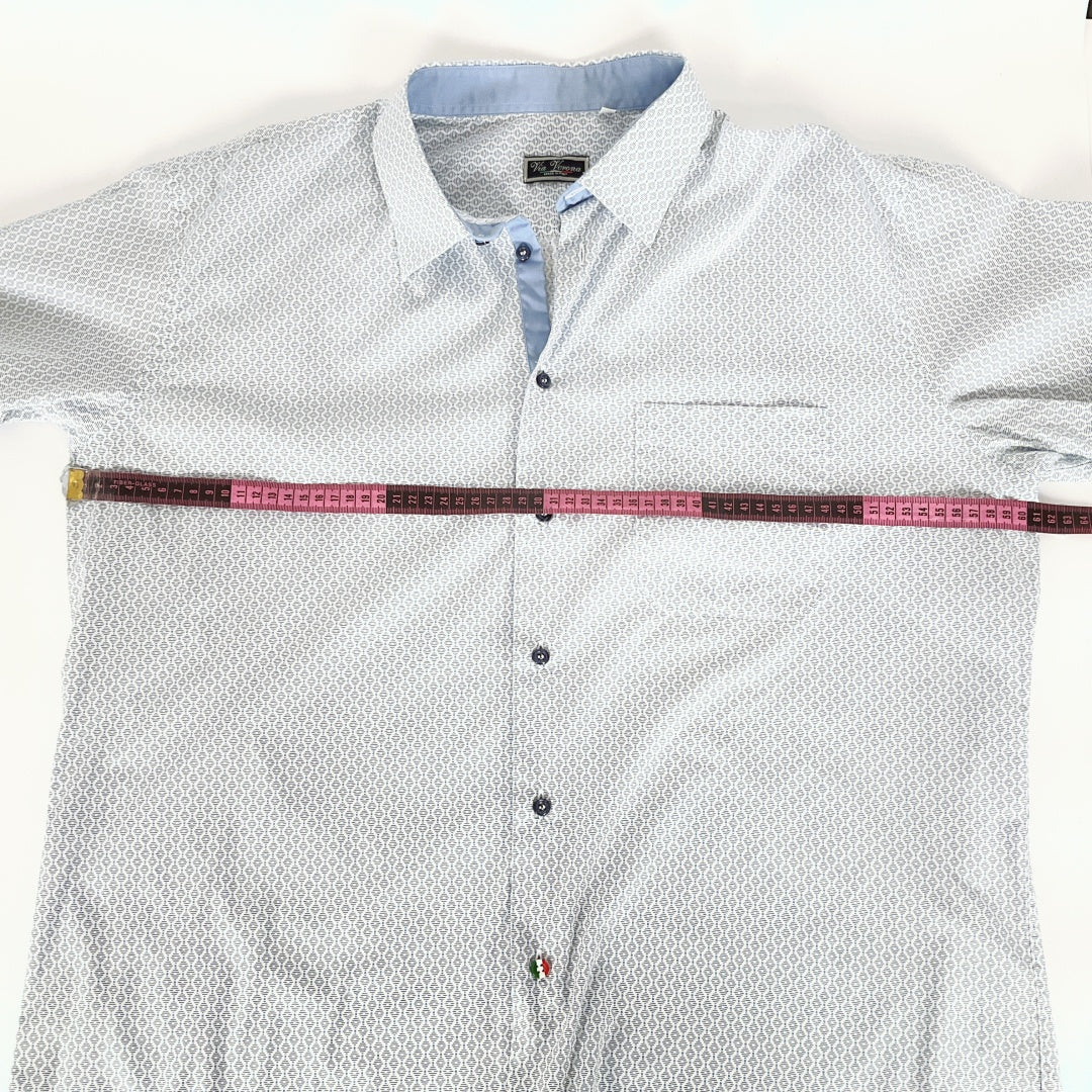 Via Verona - Printed Cotton Short Sleeve Shirt