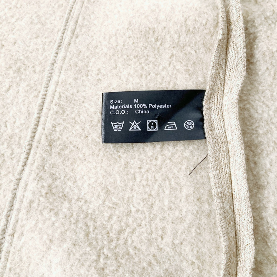 WEATHERPROOF - Oatmeal Long Coat with Button Detail