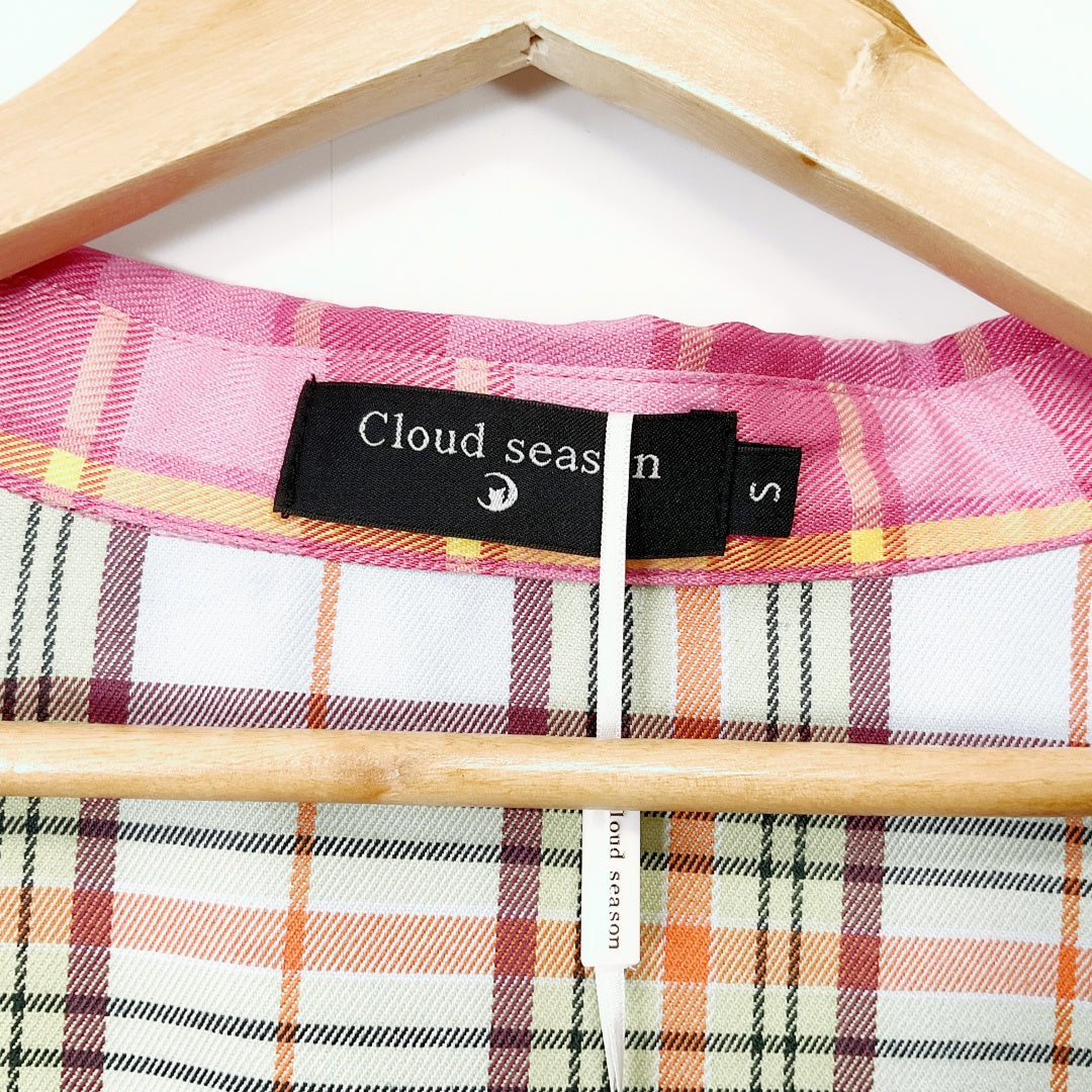 CLOUD SEASON - Oversized Plaid Patchwork Shirt