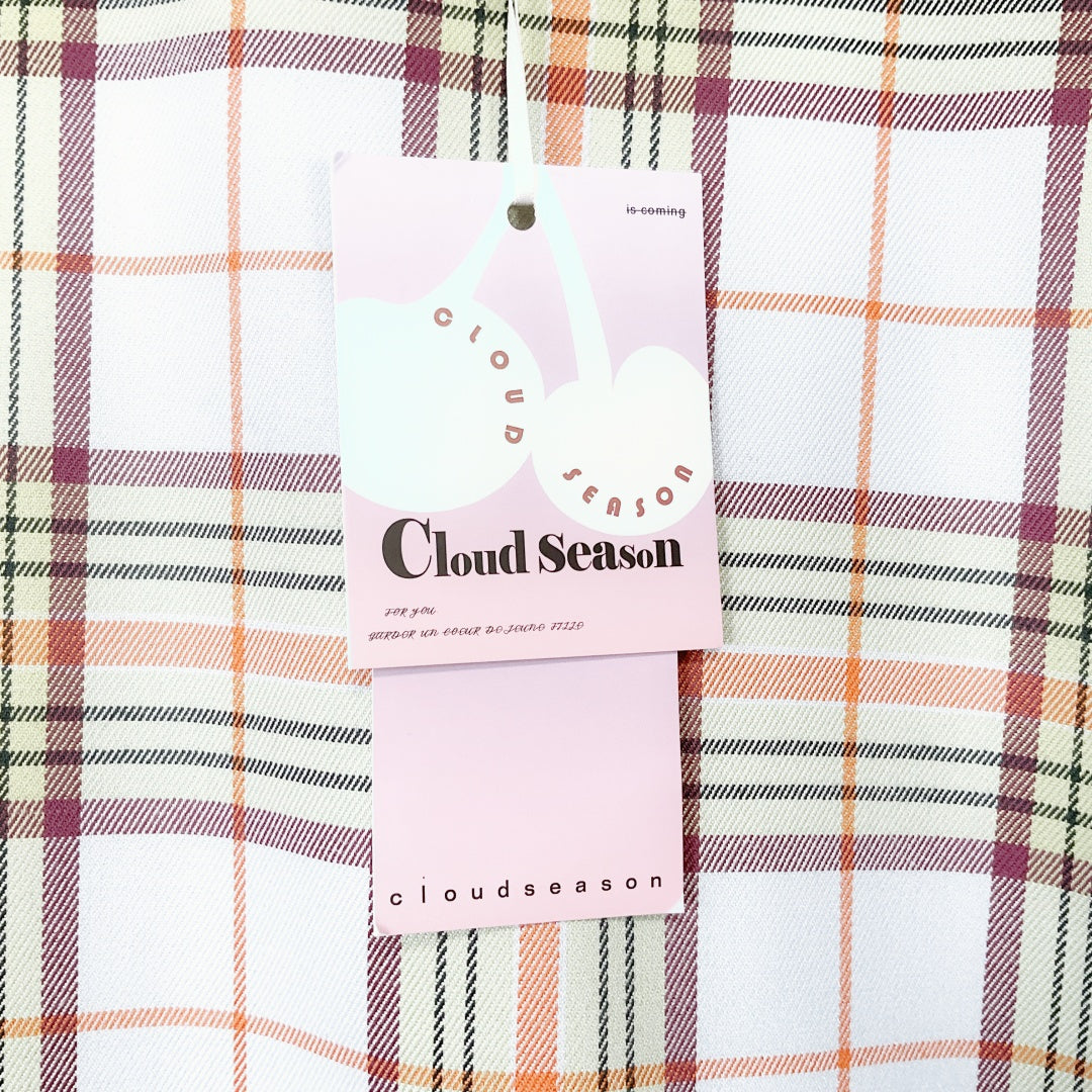 CLOUD SEASON - Oversized Plaid Patchwork Shirt