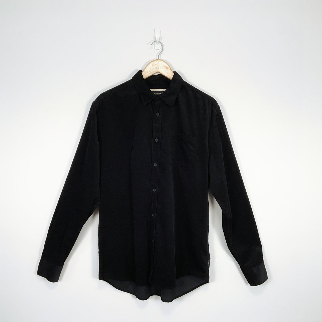 BARKERS - Black Corduroy Tailored Shirt