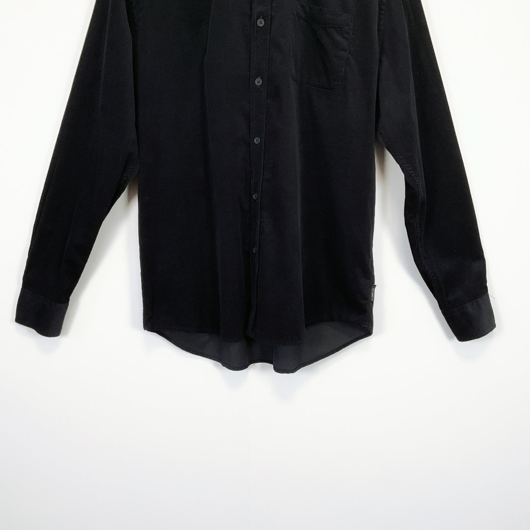 BARKERS - Black Corduroy Tailored Shirt