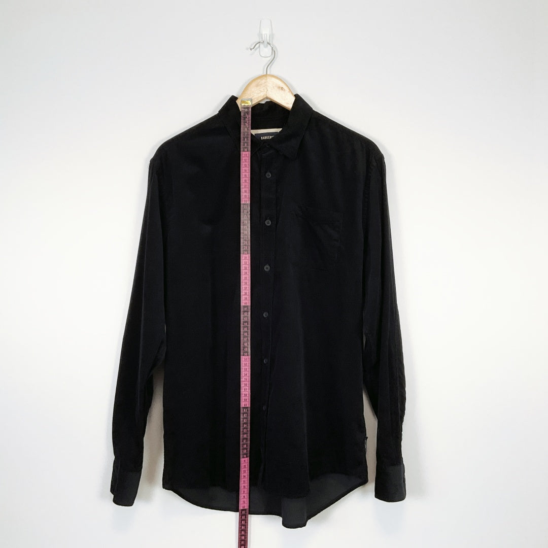 BARKERS - Black Corduroy Tailored Shirt