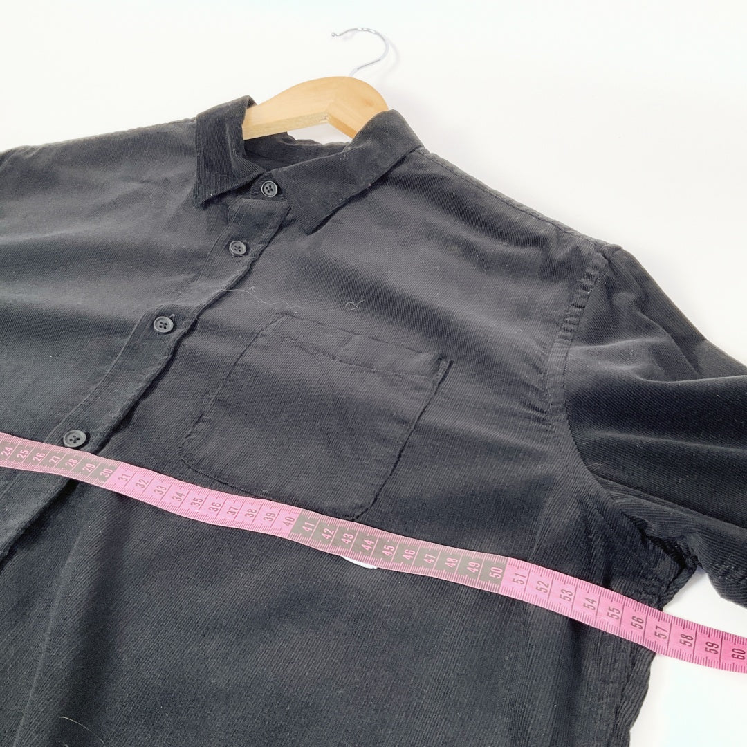 BARKERS - Black Corduroy Tailored Shirt
