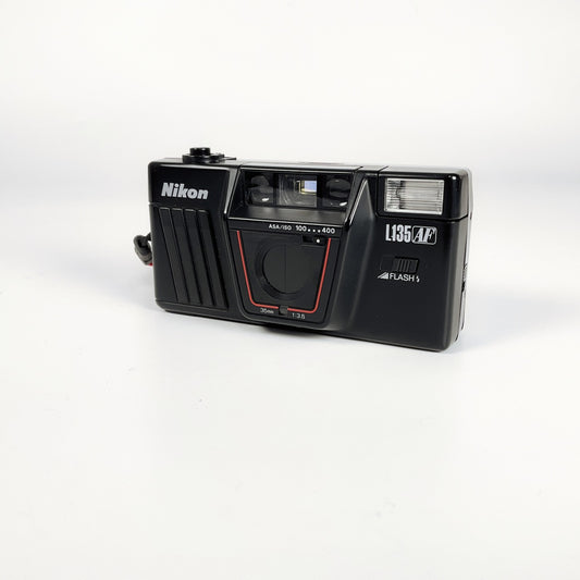 Nikon - L135AF 35mm Point and Shoot Camera With Original Case Untested