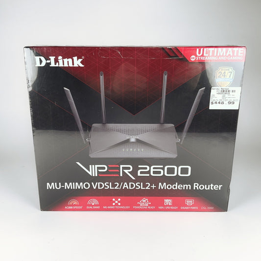D-Link Viper 2600 Modem Router - Unopened