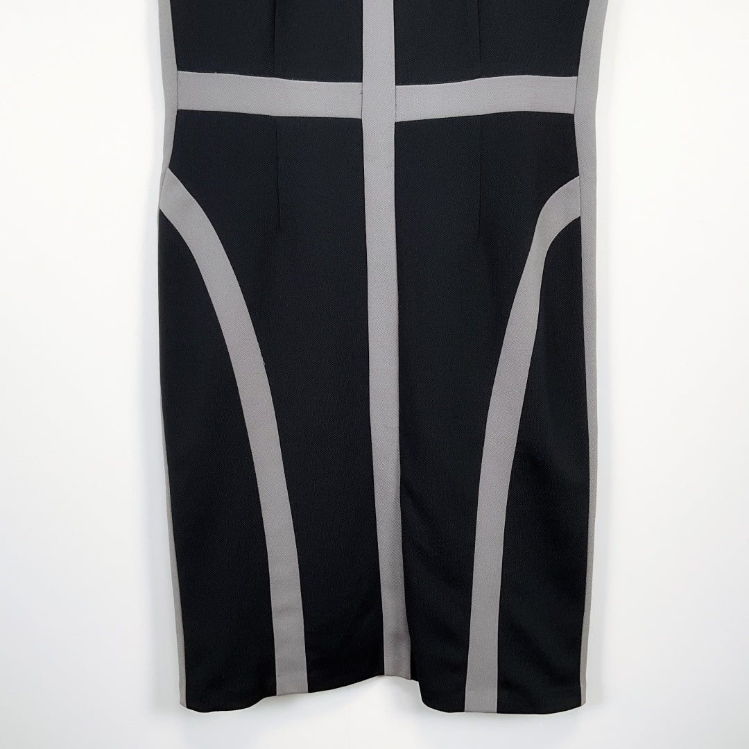 DM Collection - Sleek Color-Block Sheath Dress