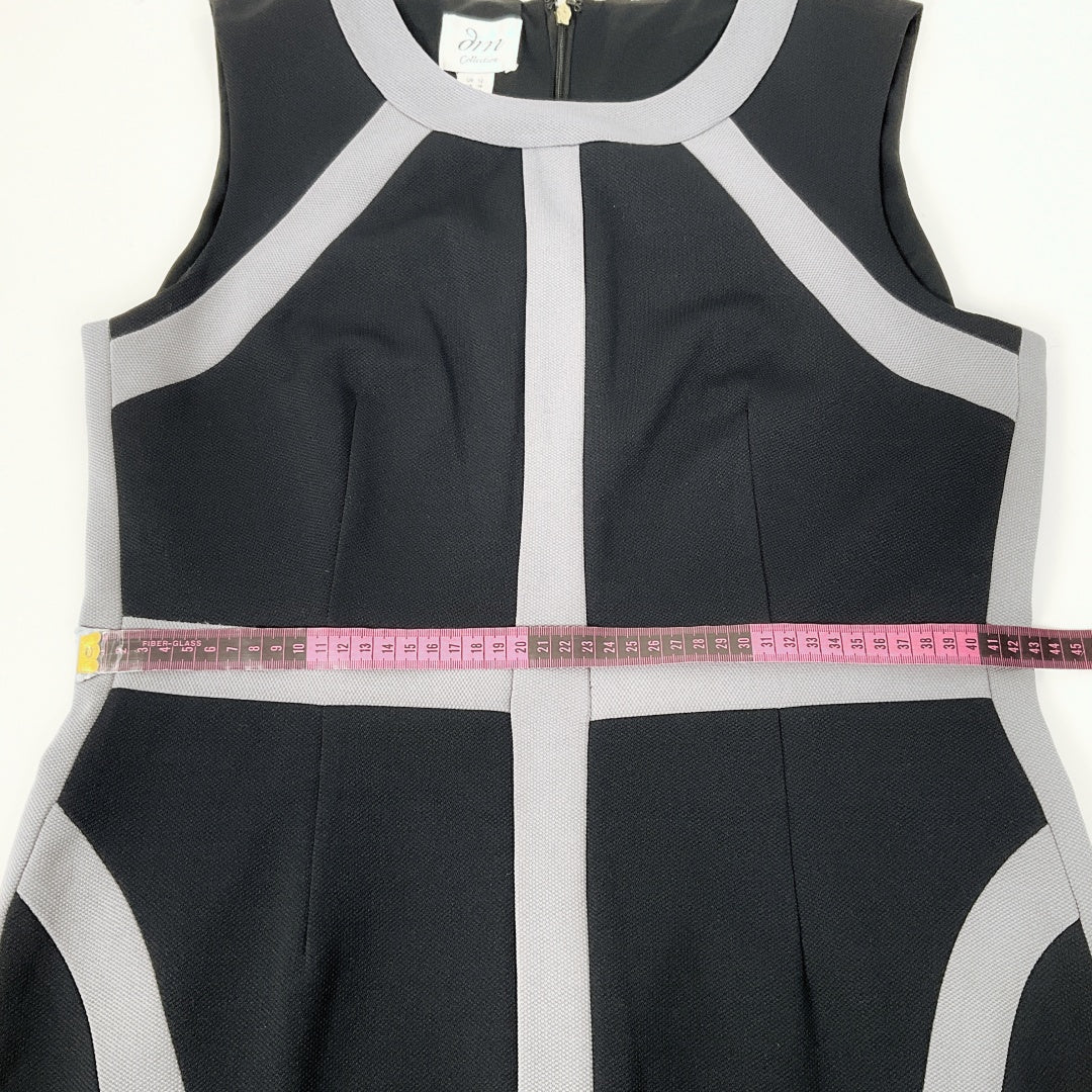 DM Collection - Sleek Color-Block Sheath Dress