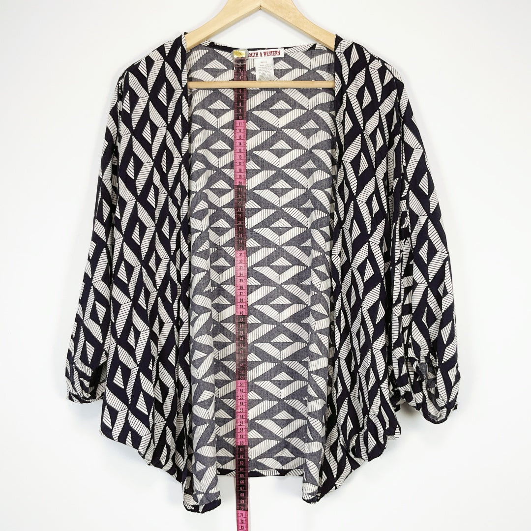 Smith & Western Geometric Print Kimono