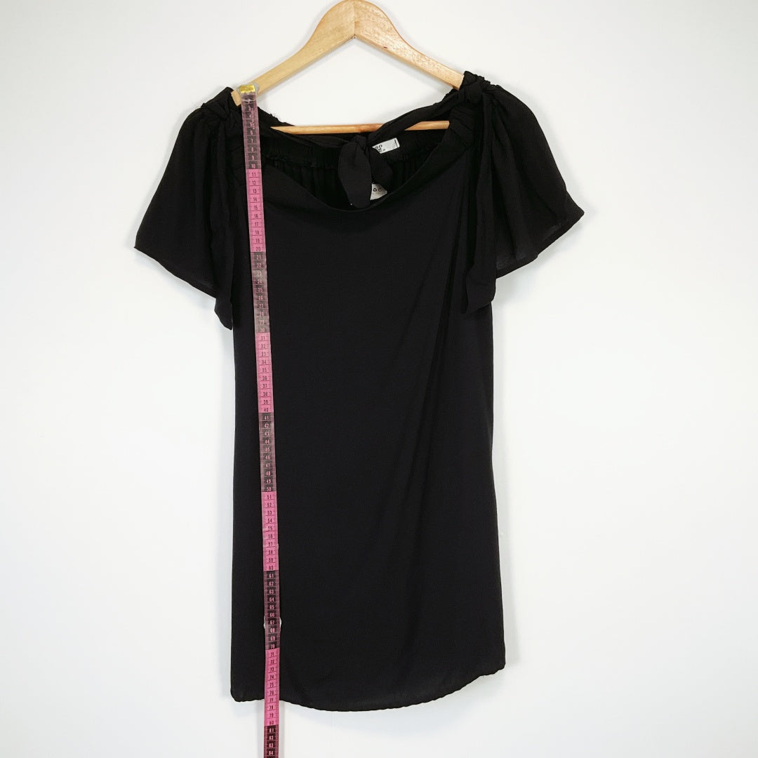 MANGO - Casual Wear Black Off-Shoulder Top
