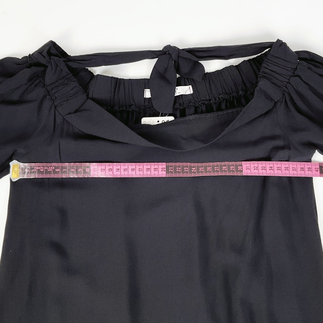 MANGO - Casual Wear Black Off-Shoulder Top