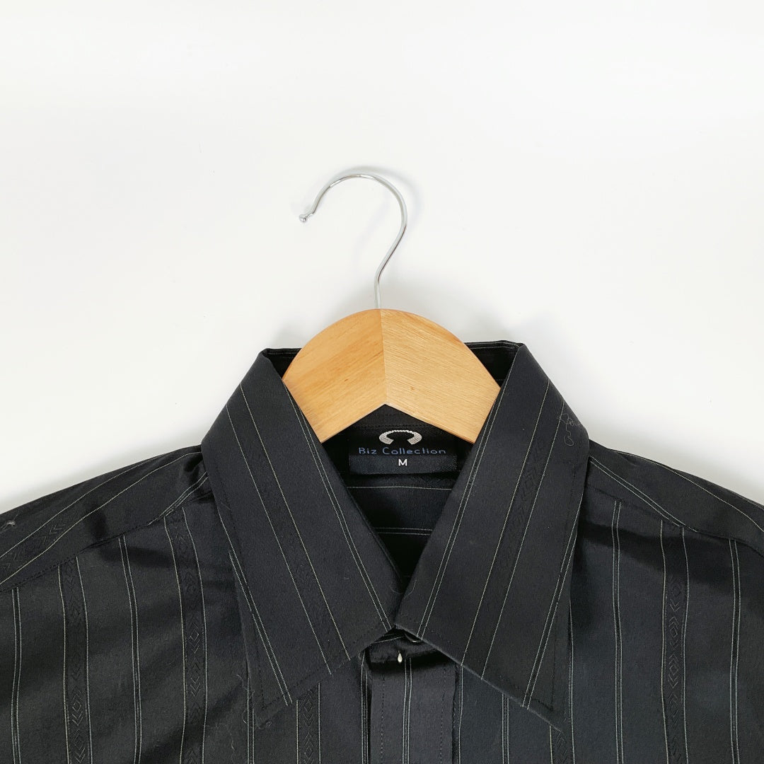 Biz Collection Striped Long Sleeve Shirt – New Zealand Swimming Logo