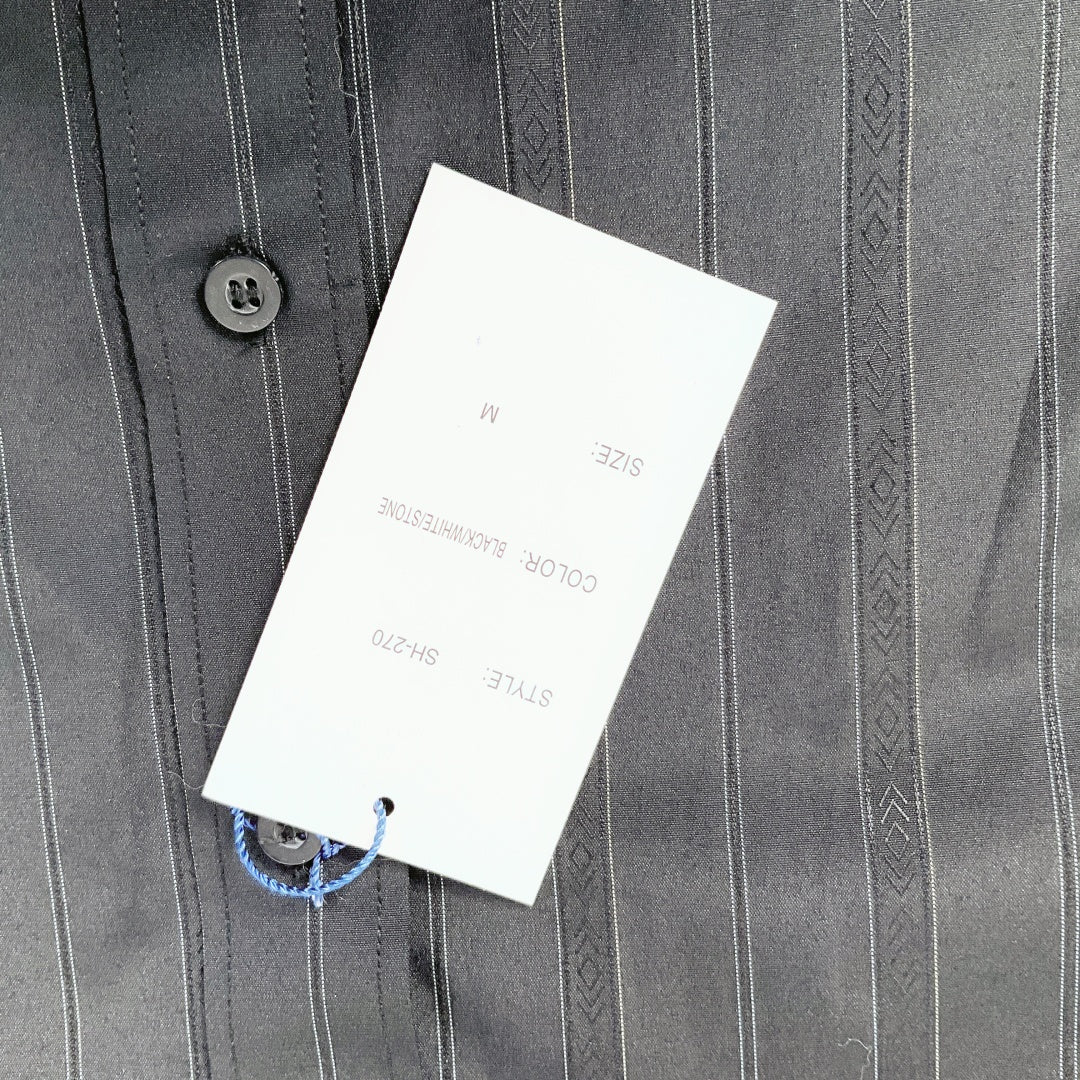 Biz Collection Striped Long Sleeve Shirt – New Zealand Swimming Logo