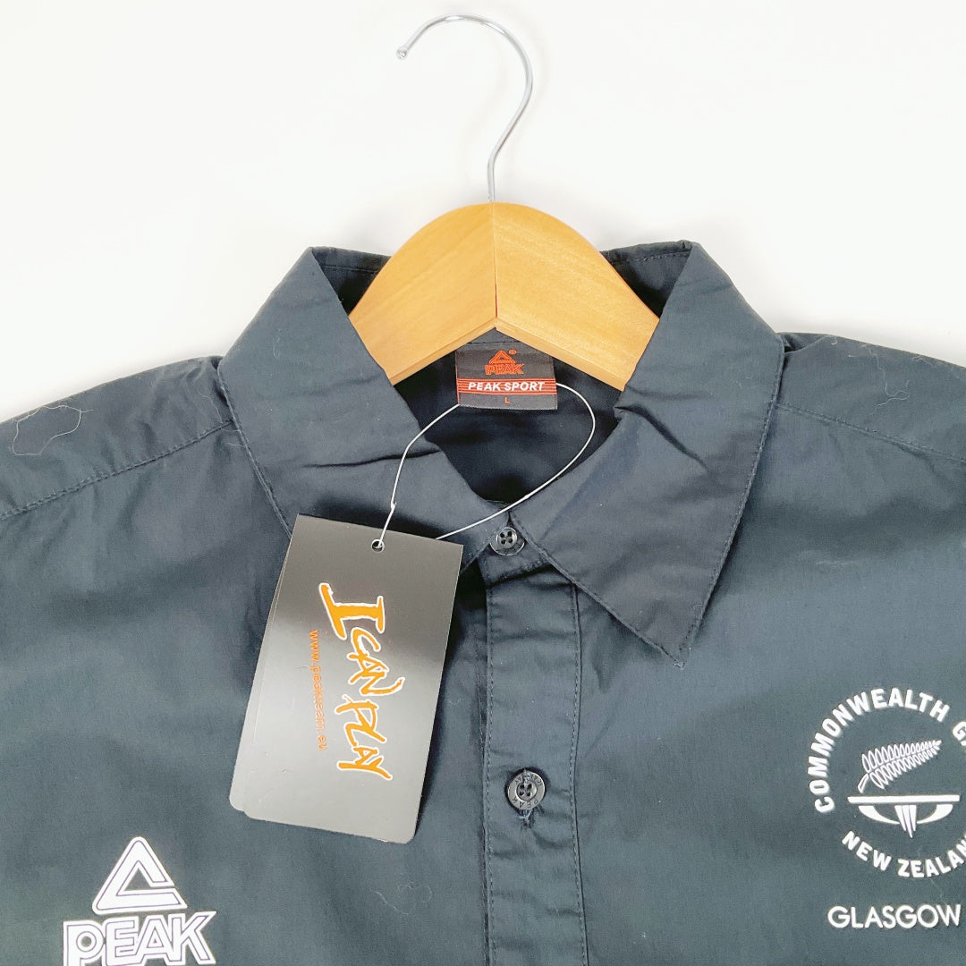 PEAK - Long-Sleeve Shirt in Black - Commonwealth Games NZ Glasgow 2014