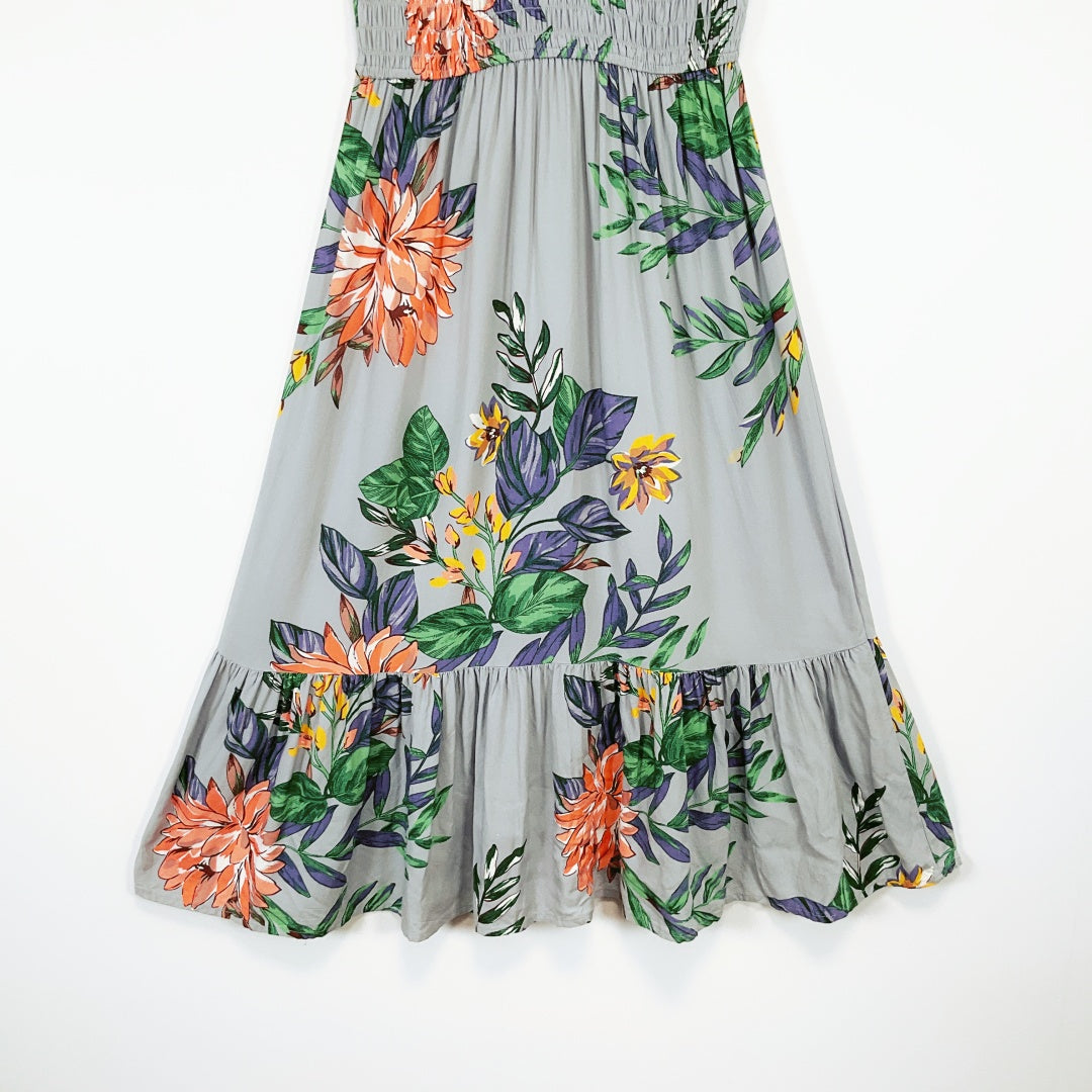 PATRONS OF PEACE - Floral Printed Smocked Sundress