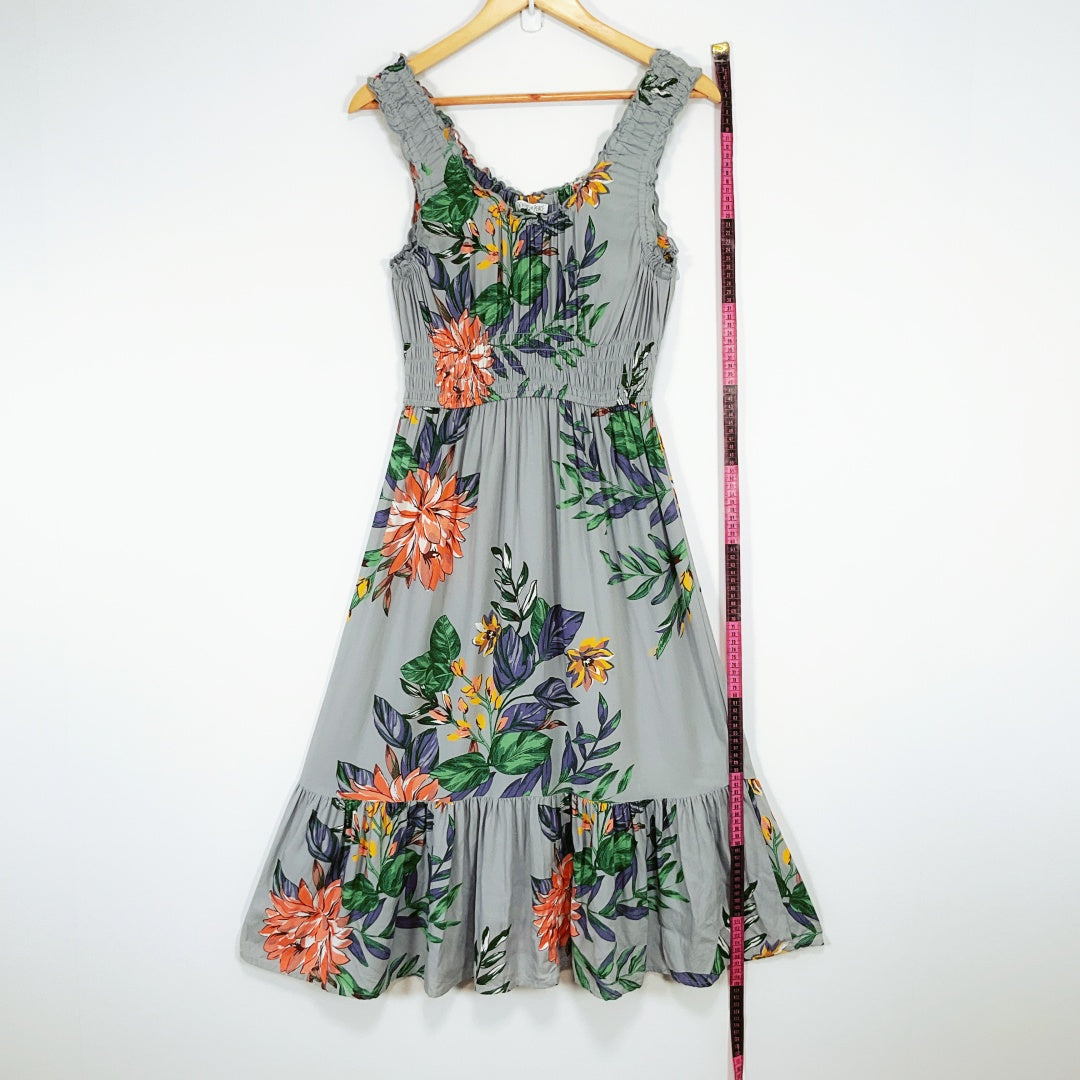 PATRONS OF PEACE - Floral Printed Smocked Sundress