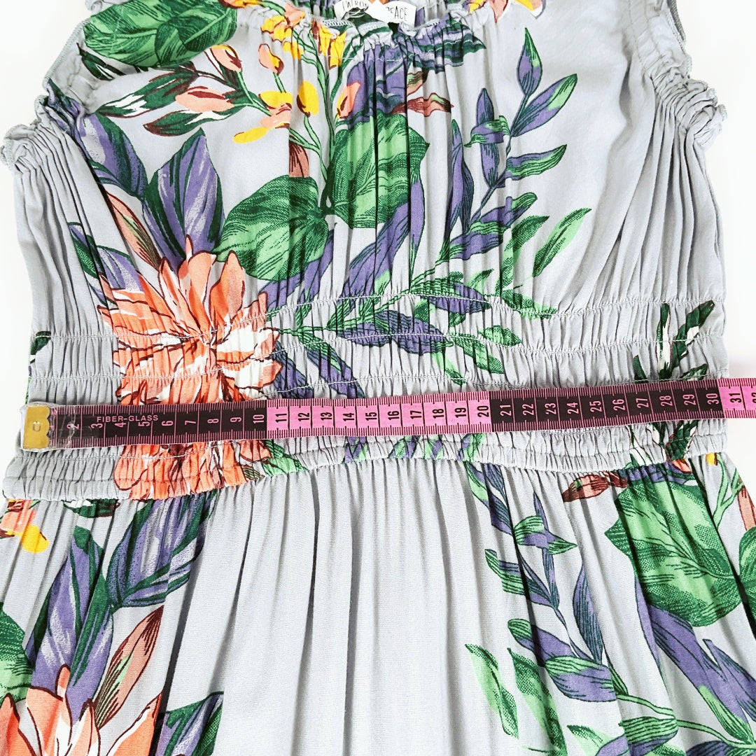 PATRONS OF PEACE - Floral Printed Smocked Sundress