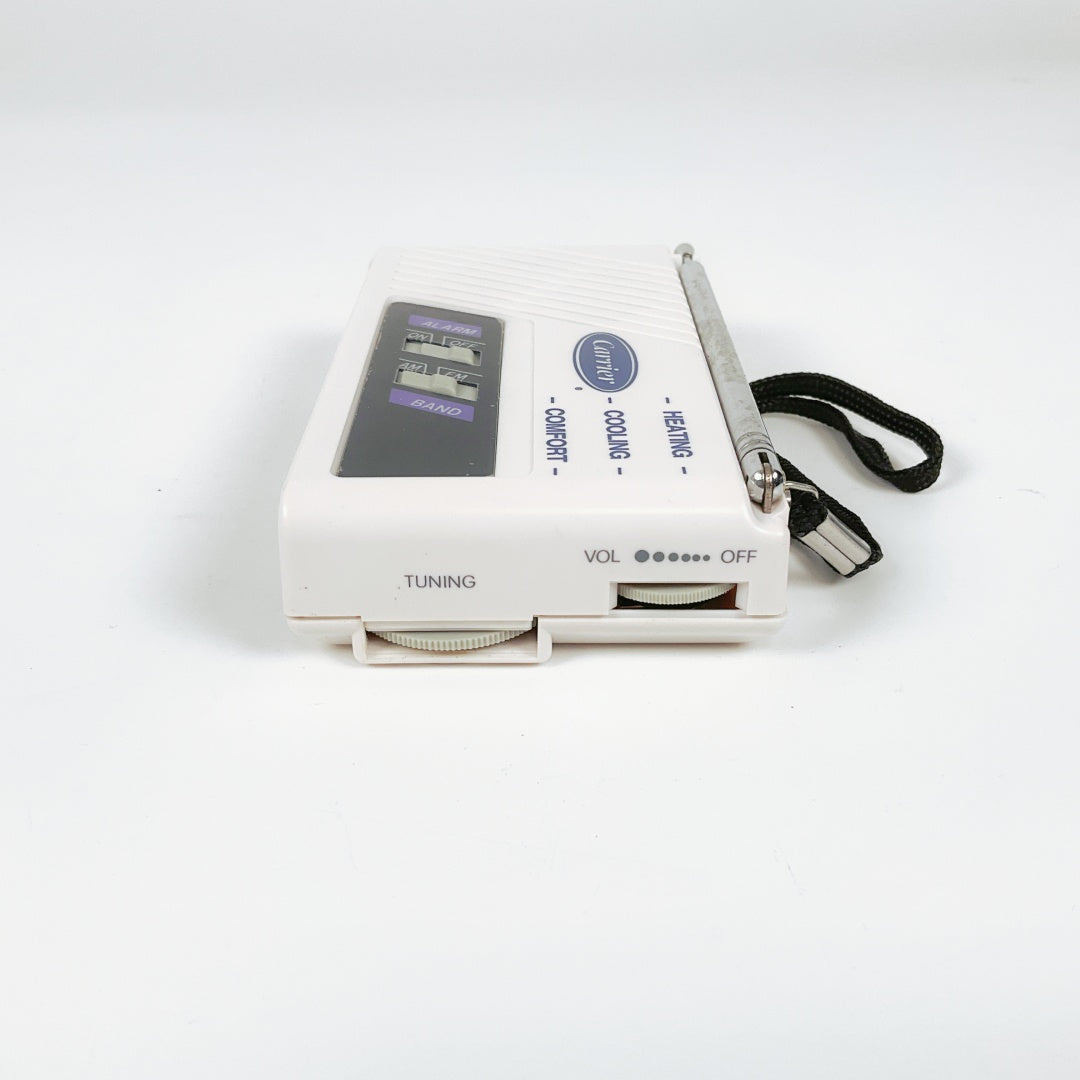 Vintage White AM/FM Alarm Clock Radio CR-223