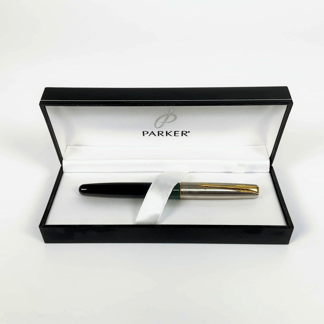 Parker- Frontier Marble Green Fountain Pen